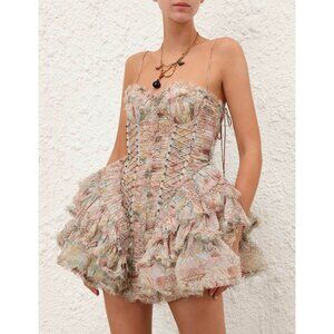 Zimmermann new retro floral print sundress